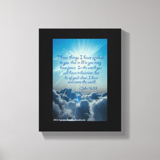 Bibelschrift Inspiration Leinwanddruck (Vorderseite)