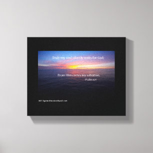 Bibelschrift Inspiration Leinwanddruck