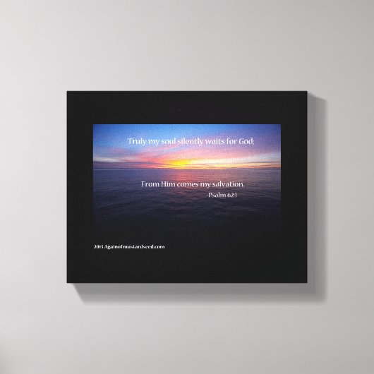 Bibelschrift Inspiration Leinwanddruck (Vorderseite)