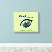 Bibelschrift Inspiration Leinwanddruck (Insitu (Holzboden))