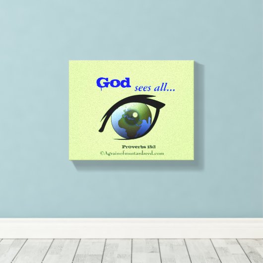 Bibelschrift Inspiration Leinwanddruck (Insitu (Holzboden))