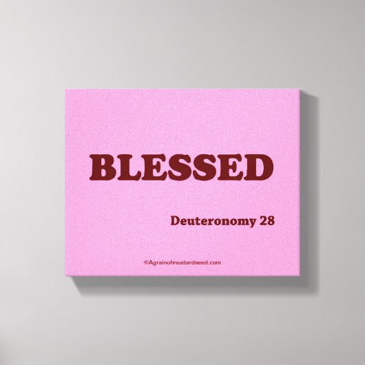 Bibelschrift Inspiration Leinwanddruck (Vorderseite)