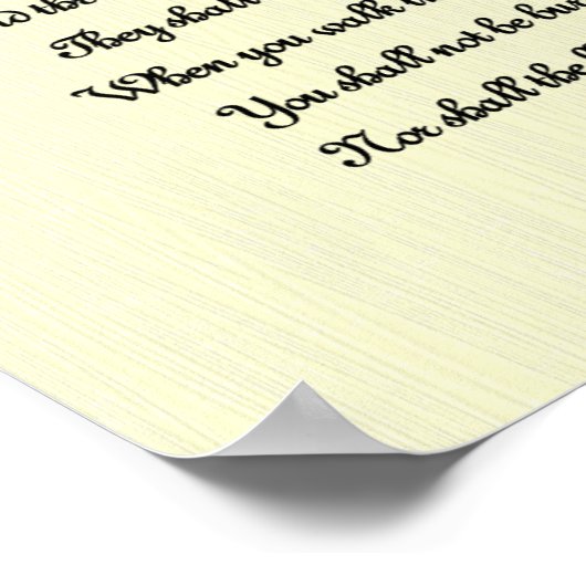 Bibelschrift Poster (Ecke)