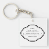 Bibelschrift Psalm 4-1 Christentum Schlüsselanhänger (Vorderseite)