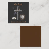 Bibelschrift Quadratische Visitenkarte (Vorne/Hinten)