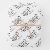 Bibelschrift religiöses Zitat Geschenkpapier Set (Beispiel)