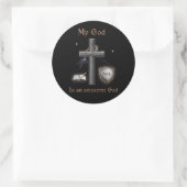 Bibelschrift Runder Aufkleber (Tasche)