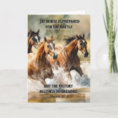 Bibelschrift Sprichwort 21:31 Karte (Vorderseite)