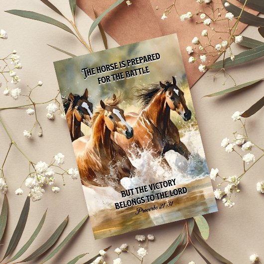 Bibelschrift Sprichwort 21:31 Karte