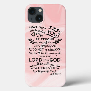 Bibelschrift Verse Joshua 1:19 Rosa Case-Mate iPhone Hülle