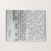 Bibelskripte nach unten, aber nicht zerstörte Seit Puzzle (Horizontal)