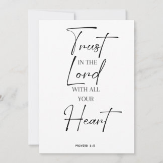 Bibelsprichwörter 3 vertrauen dem Herrn Einladung