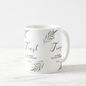 Bibelsprichwörter Blätter für die Schrift Kaffee T Kaffeetasse (VorderseiteRechts)