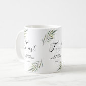 Bibelsprichwörter Blätter für die Schrift Kaffee T Kaffeetasse (Vorderseite Links)