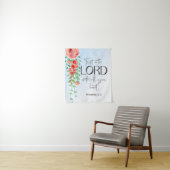 Bibelsprichwörter Blumenschrift Wandteppich (Beispiel)