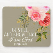 Bibelspruch-Blumen-Mauspad Mousepad (Vorne)