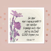 Bibelspruch Blumen Serviette