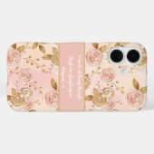 Bibelspruch Blumendesign Case-Mate iPhone Hülle (Rückseite (Horizontal))