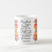 Bibelspruch Blumengestaltete Kaffeetasse (Mittel)