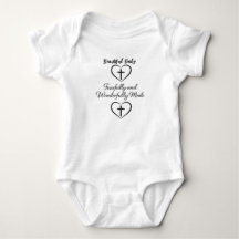 Bibelspruch individuell anpassbarer Baby-Body