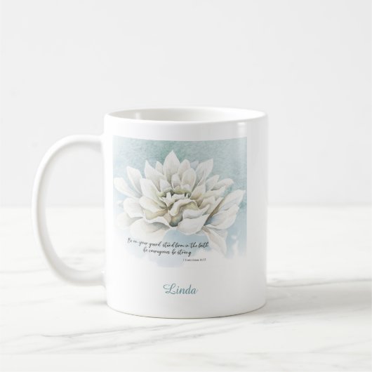Bibelspruch-Kaffeetasse Kaffeetasse (Links)