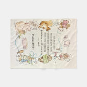 Bibelspruch Kinderzimmer Tiere Fleece-Decke Fleecedecke (Vorderseite (Horizontal))
