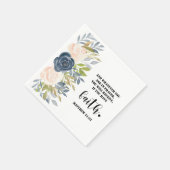 Bibelspruch Matthew Floral Square Serviette (Ecke)