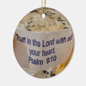 Bibelspruch-Ornament Keramik Ornament (Links)