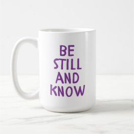 Bibelspruch Violette Schrift Minimalistischer Kaff Kaffeetasse