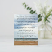 Bibelstelle, das Meer Postkarte (Stehend Vorderseite)