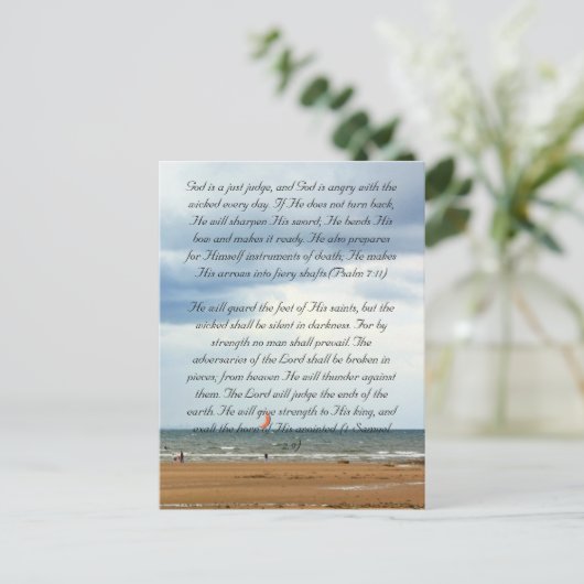 Bibelstelle, das Meer Postkarte (Stehend Vorderseite)