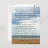 Bibelstelle, das Meer Postkarte (Vorne/Hinten)
