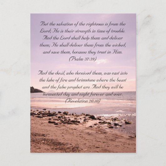 Bibelstelle, das Meer Postkarte (Vorderseite)