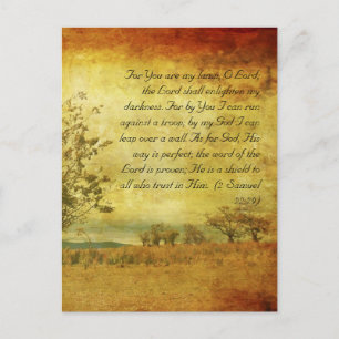 Bibelstelle, Grunge-Landschaft Postkarte