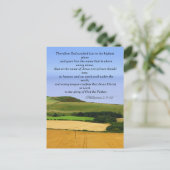 Bibelstelle, Landschaft Postkarte (Stehend Vorderseite)