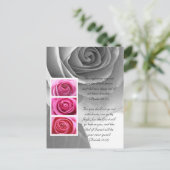 Bibelstelle, Rose nah Postkarte (Stehend Vorderseite)
