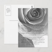 Bibelstelle, Rose nah Postkarte (Vorne/Hinten)