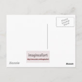 Bibelstelle, rotes Herbstblatt Postkarte (Rückseite)