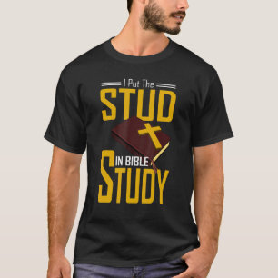 Bibelstudie Christlich steckte ich den Stuhl in Bi T-Shirt