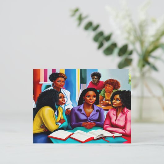 Bibelstudie Christliche Kunst Postkarte (Stehend Vorderseite)