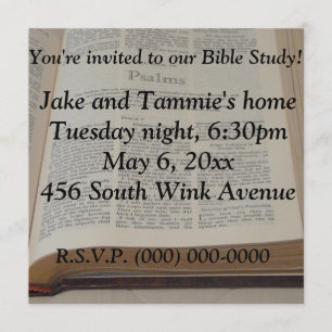 Bibelstudie Einladung
