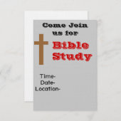 Bibelstudie Einladung (Vorne/Hinten)