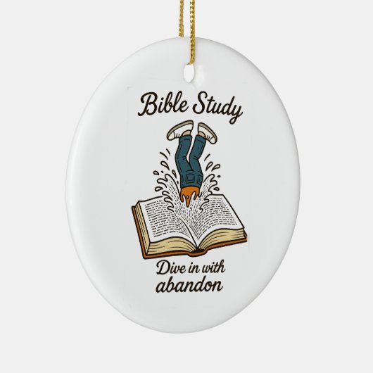 Bibelstudie Keramik Ornament (Rechts)