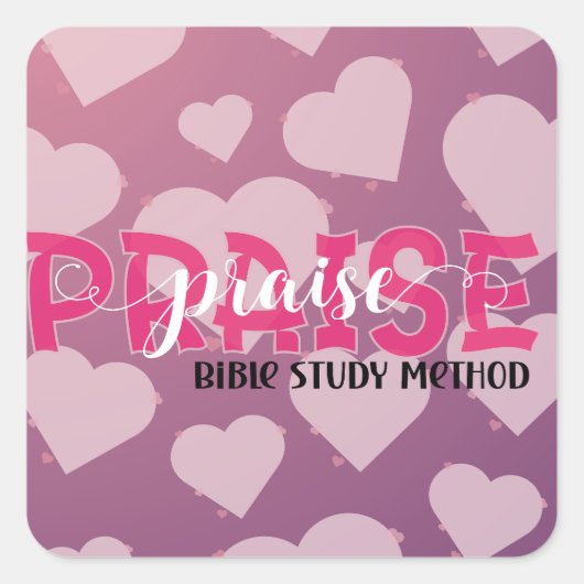 Bibelstudie Quadratischer Aufkleber (Vorderseite)