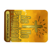 Bibelstudie, wie er Deuteronomie versprach 26:19 Magnet (Horizontal)