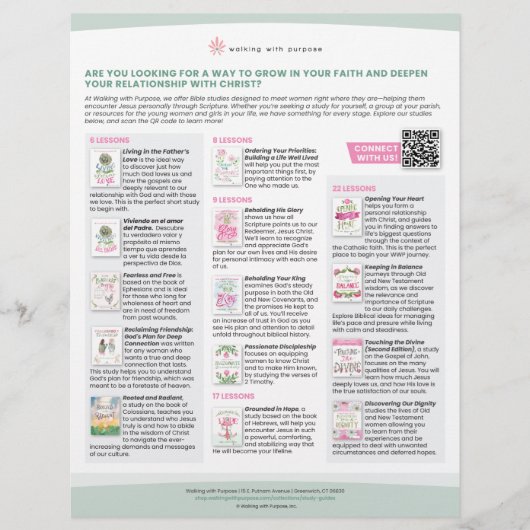 Bibelstudienoptionen für erwachsene Frauen Flyer (Vorne)