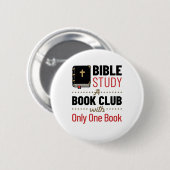 Bibelstudium Christliche Religionskirche ein Buch Button (Vorne & Hinten)