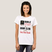 Bibelstudium Christliche Religionskirche ein Buch T-Shirt (Vorne ganz)