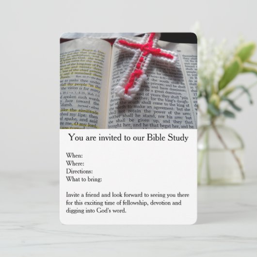 Bibelstudium - Einladung (Stehend Vorderseite)