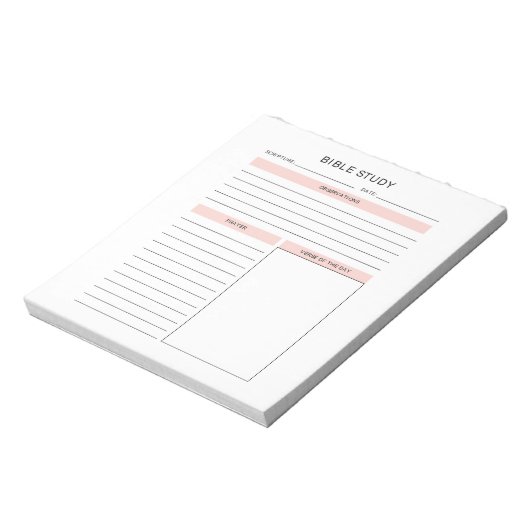 Bibelstudium Notepad Notizblock (Rotiert)